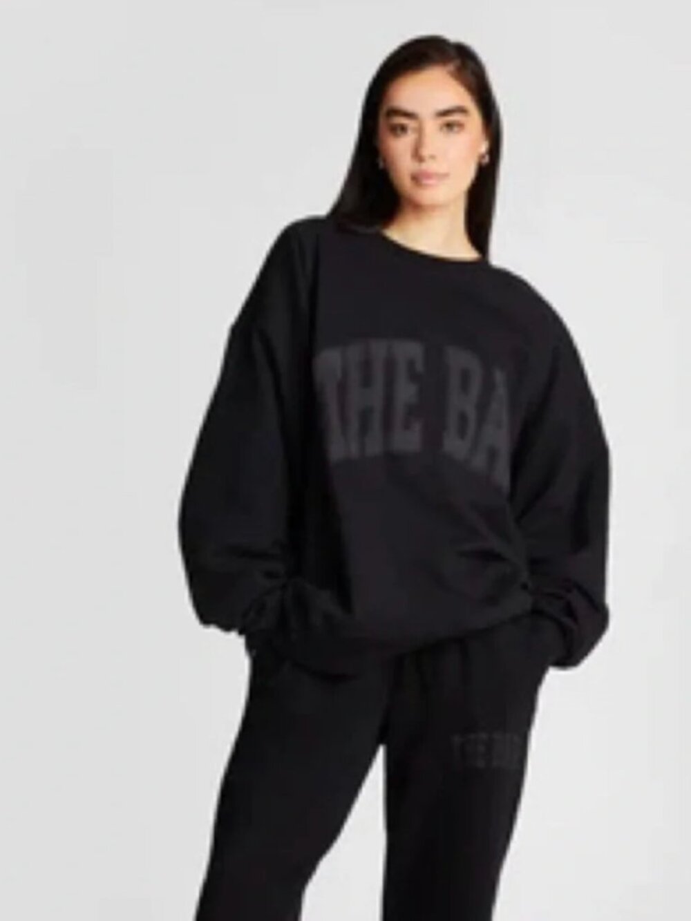 Black on Black authentic 'the bar' sweatshirt, size M